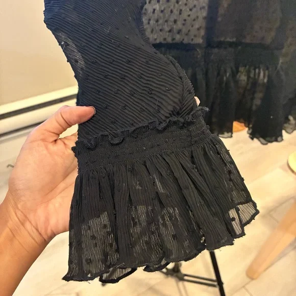 Maje Midnight Ruffle Top - Picture 6 of 8